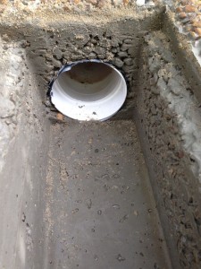 Concrete Drain outlet.