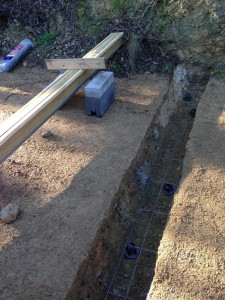 Concrete Footing dig.