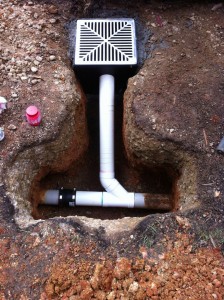 Drainage-pit